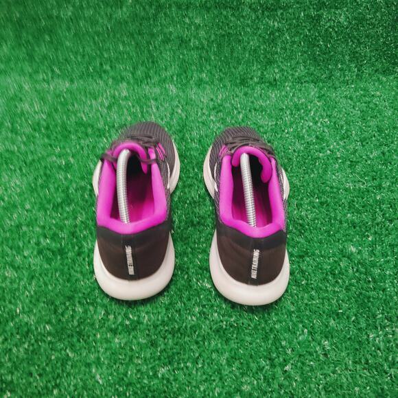 Nike Flex Trainer Sneakers Women's 9.5 Black Purple Mesh Running 7 898479-100 - Picture 5 of 7